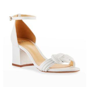 NWOT Alexandre Birman Vicky Knot Leather Sandals in White
